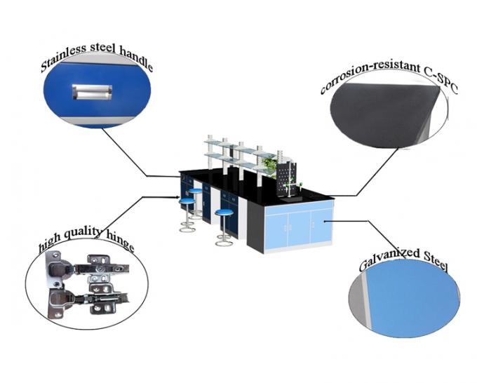 Verstellbares Glasregal Laborarbeitsbänke mit Schubladen - Ideale Reagenzregallösung 1