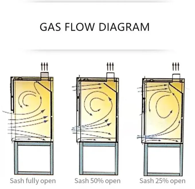 Spezialisierte Labor-Rauchkapuze Labor-Rauchkapuze Anti-statisches Sicherheitssystem 220V/50Hz 4
