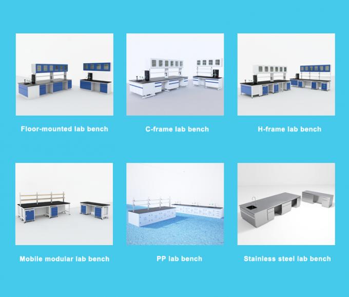 Nicht rostende Stahllabortätigkeits-Werkbänke mit der Lagerung Vielzweck 9
