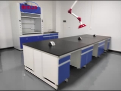 Wissenschafts-hölzerne Labormöbel allen Stahlrahmen für chemisches Labor auf die Bank setzen