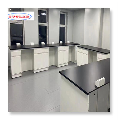 Standardblaue Chemie-Labor-Möbel Laborbank für effiziente Laborbetriebe