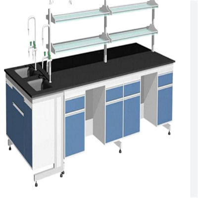 Guter Preis Chemie-Labormöbel Multiscene blaue, nicht rostende Laborbank mit Fächern Online