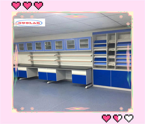 Guter Preis Phenolic oder Epoxy Harz Blatt Top Chemie Laborbank Laborarbeitsbank mit Regalen Online