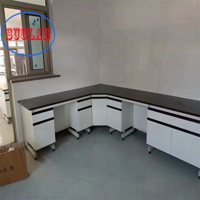 Guter Preis 1500*750*900MM Holzmetall Chemie Labor Arbeitsbank Höhenverstellbare Beine Online