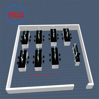 Guter Preis Speziell angefertigte Chemie-Laborbank mit Edelstahl-Sink Phenolik-Schalterplatten Verstellbares Glasregal Online