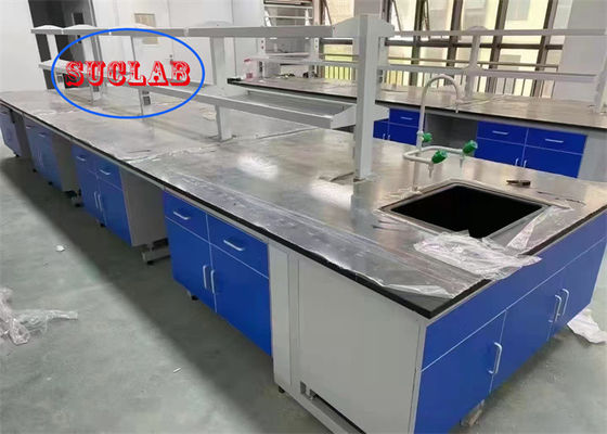 Guter Preis Multi-Cabinet C-Rahmen-Labor-Arbeitsplätze / Labor-Benk-Tisch mit Phenolharz oder Epoxidharz-Arbeitsplatte Online
