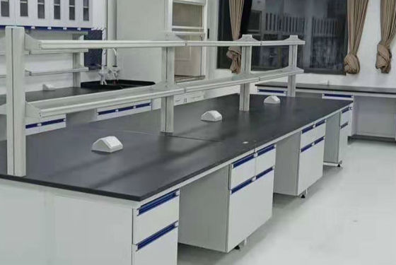 Guter Preis Stahl- und hölzerne schwarze Phenolharz-Spitze der Chemie-Laborbank-Möbel-12.7mm Online