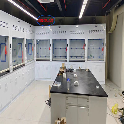 Guter Preis Zuverlässiges Polypropylen Chemical Fume Hood Labor Stink Schrank ≤60dB Lärm 400m3/h Luftstrom Online