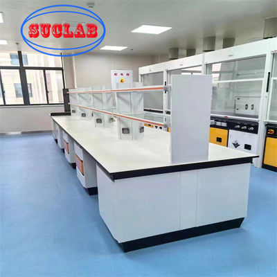 Guter Preis Integrierte Stahlchemie Labormöbel mit Schränken Modernes Design Einfache Installation / Speicherfunktion Online
