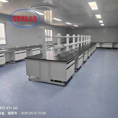 Guter Preis Gelbe Chemie-Labor-Stuhlhersteller für anpassbare Abmessungen L*1500/750 W *800 /850 mm H und Laborleistung Online