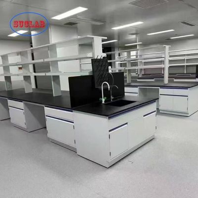 Guter Preis Full Steel Chemical Laboratory Workbench with 175° Buffer Hinge and Trespa Counter Tops Online