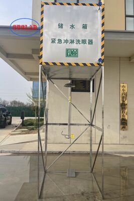Guter Preis Exklusive, beste Qualität, Edelstahl, geschlossene Sicherheits-Notdusche und Augenspülung mit Tank, Sicherheitsstation, ideal für Chemiewerke und Gefahrenbereiche Online